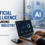 Artificial Intelligence transforming healthcare, finance, retail, education, and manufacturing.
