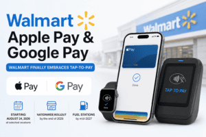 Walmart Apple Pay and Google Pay Tap to Pay