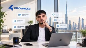Achraf Abdellah El Hadj, founder of Growmax, Dubai local businesses marketing agency