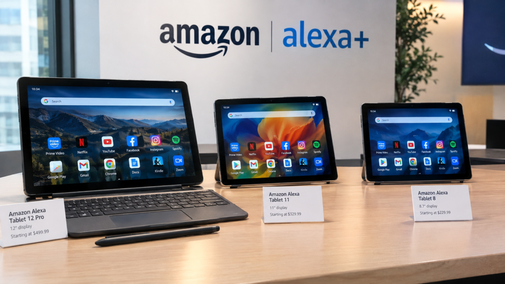 Amazon launches new tablets with Alexa+ AI assistant